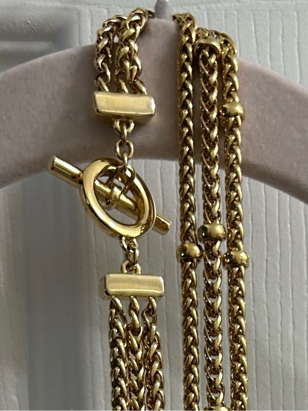 Gold Multi-Strand Rope Chain Necklace - Picture 2 of 4